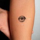 Watching You by Mommy I'm Sorry - tattoo dimensions 