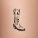 Wildflower Stitch Boot by Mommy I'm Sorry - tattoo render on skin 