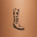 Wildflower Stitch Boot by Mommy I'm Sorry - tattoo render on skin 